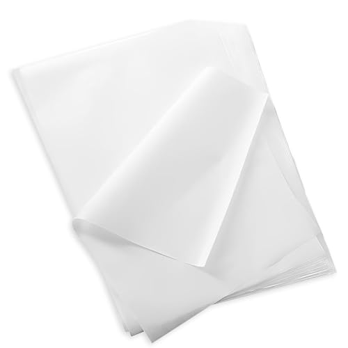 120 Blatt Wachspapier für Lebensmittel, 33 x 23cm Käsepapier, Wasserdicht und Öl Brotpapier Weiß, Butterbrotpapier, Nicht Klebrig Deli Papierblätter für Kuchen Pommes Frites Burger Sandwich