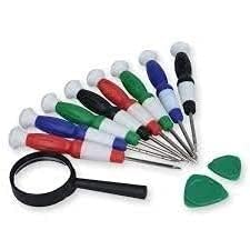 The United Store Screw Driver Tool Set Kit 11 in 1 Series Multicolor Use Laptop Screwdriver with Mobile Opening Tool Household Appliances Electronics Crafts and Diy Projects.