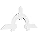 Ekena Millwork GBP108X27X0206ERI00 Ericson Architectural Grade PVC Gable Brackets 108"W x 27"H x 2"D x 6"F, 6/12 Pitch