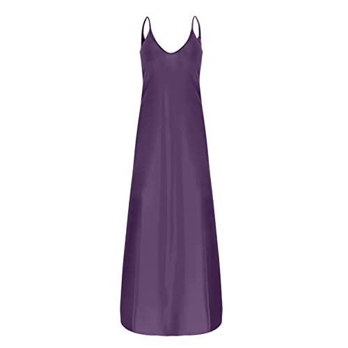 Summer Dresses For Women 2023 Sexy Sleeveless Trendy Summer Plus Size Maxi Summer Dresses 2023 Sun Dresses Women Clothes Festival Clothing For Women Concert Outfits For Women(01 Purple,Medium) #TOP3