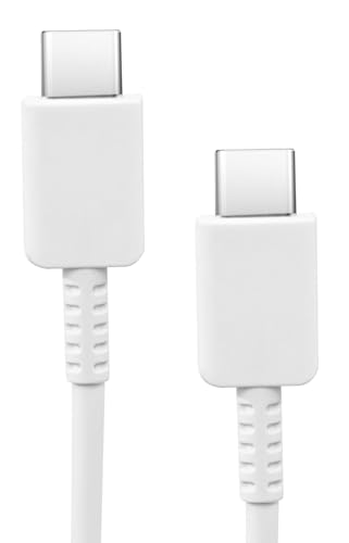 Image of Type C To C PD Ultra-Fast Cable | Compatible with Samsung S25 /S24 /S24 /S23 /S22 /S21(Ultra /Fe) M36 /M35 /M07 /06 /05,(S /A /F /M)| Original Charging Speed |White