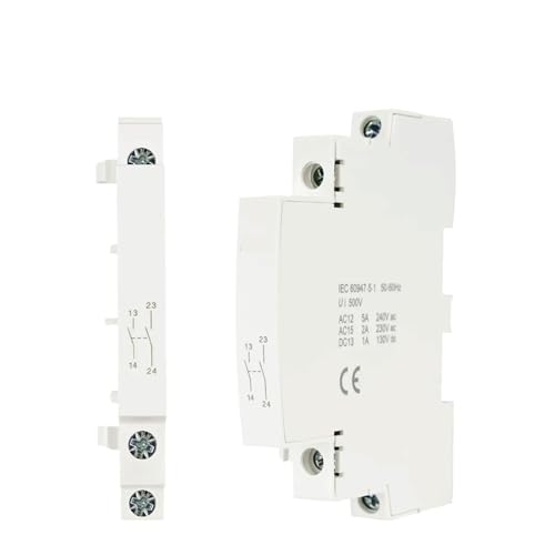 1 protector auxiliar O+F para Househould AC Schütz 220 V 230 V 50/60 Hz 2NO o 1NO 1NC IACTS for Home House Hotel (2NO)
