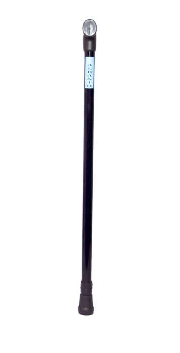 ALBANIO Single Leg Wooden Walking Stick for Old Age, Orthopedic Patient's Walk Support, Ideal for Old, Fractured, Injured & Handicapped People, Stick for Senior (Black)