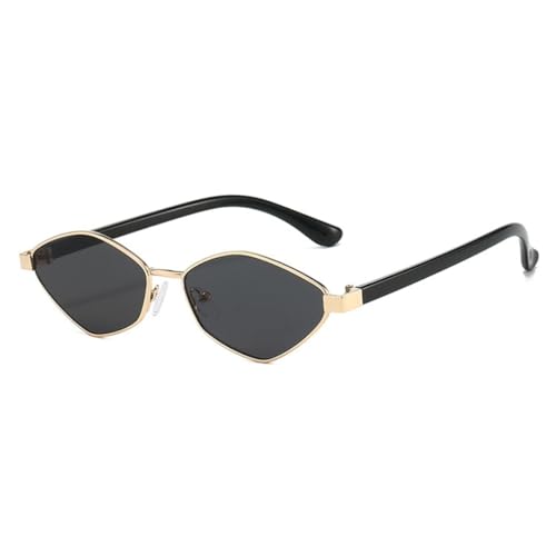 Lunettes de soleil femme œil de chat légères en métal contre l'éblouissement