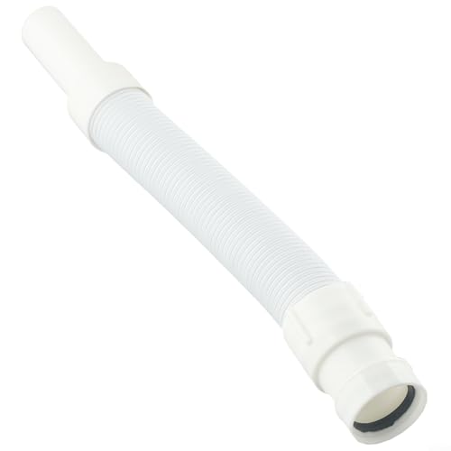 Solaughguy Conector flexible para tubería de residuos para lavabo de baño, ducha y fregadero de cocina, diseño tipo S con instalación manual, longitud ajustable de 34,5 a 78 cm,
