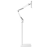 ANJIUHUI Tablet-Ständer, höhenverstellbar, um 360 Grad drehbar, Metallsockel, Handyhalter für Betthalterung, Dock für 10,2 - 11 Zoll Bildschirm, Tablet-Smartphones, E-Book-Reader