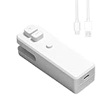 Mini Bag Sealer and Cutter, Rechargeable Sealer for Plastic Bags, Portable Snack Bag Sealer with Magnet, Mini Sealing Machine for Chip Bag, Mini Bag Sealer and Cutter 2 in 1 (White)