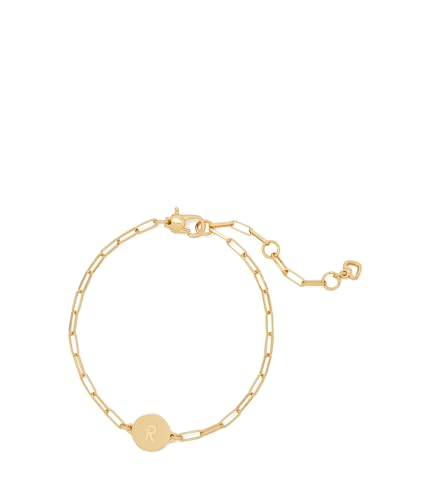 Kate Spade New York レディース Rチェーンブレスレット ゴールド ワンサイズ, One Size, 真鍮, キュービックジルコニア