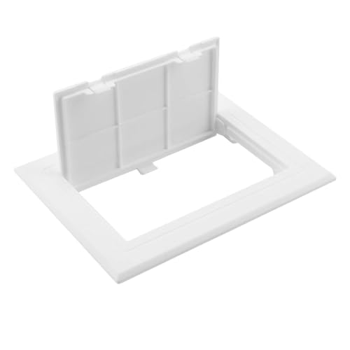 Sportello Ispezione 150x100 mm in ABS Verniciabile, Resistente ai Raggi UV, per Cartongesso, Copri Contatore Elettrico, Sportello Contatore Acqua, Botola Ispezione per Manutenzione Interna
