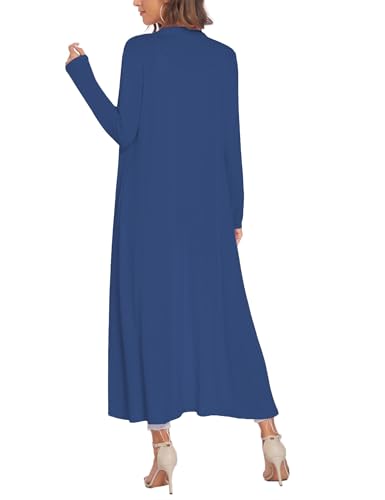 Image of Bluetime Women Floor Length Open Front Cardigan