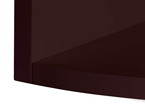Kiera Grace Priva Corner Shelf, Set Of 2, Espresso #TOP1