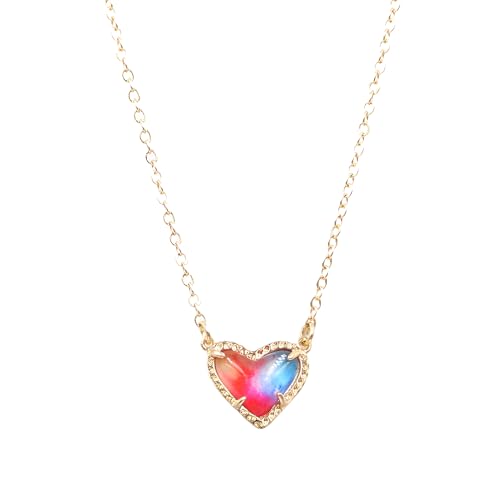 Collier Saint-Valentin cœur druzy et argent pour un cadeau femme mémorable