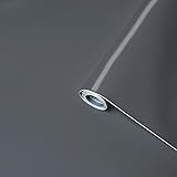 Venilia Klebefolie Uni Matt Anthrazit Dekofolie Möbelfolie Tapeten selbstklebende Folie, PVC, ohne Phthalate, grau, 45cm x 2m, 160µm (Stärke: 0,16mm), 53289