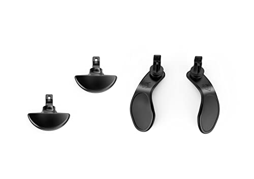 MOJOXR 4 pás traseiras de metal para controle sem fio PS5 DualSense Edge, dois conjuntos substituíve