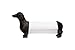 Creative Co-Op DA7288 Antiqued Bronze Dachshund Dog Paper Towel Holder, Black