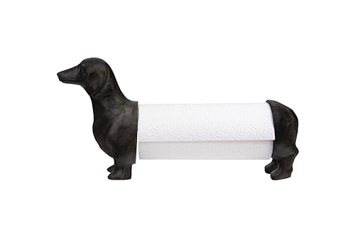 Creative Co-Op Antiqued Bronze Dachshund Dog Paper Towel Holder by Creative Co-op - Used condition - CA$23.38