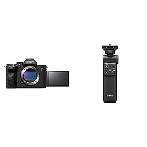 Sony Alpha 7 IV | Spiegellose Vollformatkamera für Experten (33 Megapixel, Echtzeitfokus, Burst mit 10 Bildern pro Sekunde, 4K 60p-Video, Voll-Touchscreen) + Bluetooth Handgriff