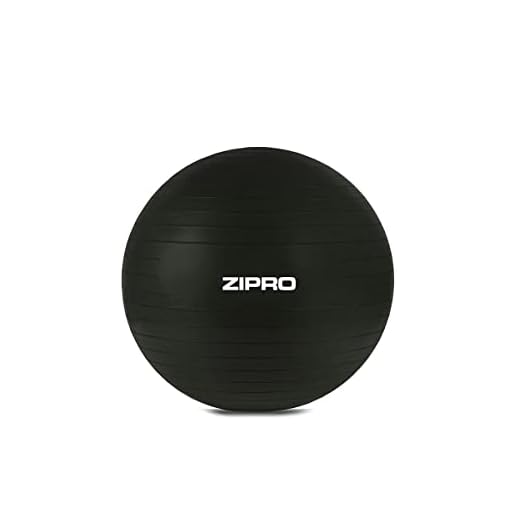 ZIPRO Tjock gymnastikboll, anti-burst pilatesboll, 65 cm sittbollskontor, för balans, yoga som fitness små apparater och balansstol på gymmet hemmakontor, svart