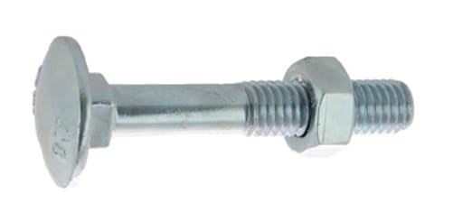 Boulon pour bois à tête ronde collet carré Japy classe 4.8 DIN 603/555 12X110 boîte de 50 - ULTIMA - 80412110