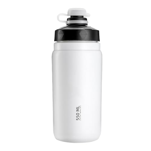 Botella De Agua Para Bicicleta | Hidratación Antiderrames Para Bicicleta Con Diseño Aprietable | Con Tapa, Jarra 550ml Ligera Para Gimnasio, Viajes, Ciclismo, Deportes, Exterior, Interior, Running,