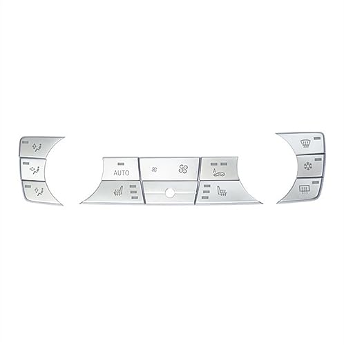 Cache-Bouton Commande Climatisation BMW E90 E91 Autocollant Chromé ABS 2005-2012 Accessoire