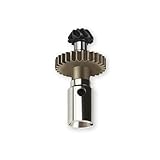 Hosim 1:10 Scale RC Car Differential Gear Helical Rear Drive Gear Upgrade Accessories Chrome Steel, X07-CS06 Accessory Spare Parts for Hosim X07 X07W X08 X15W 1/10 Scale