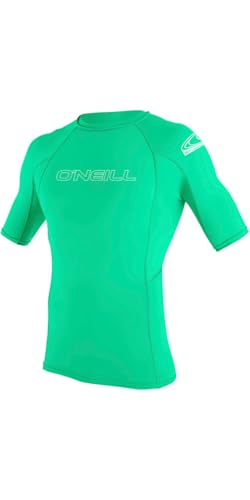 O'Neill Mute Youth Basic Skins S/S Rash Guard - Light Aqua, 6, 3345-216-6