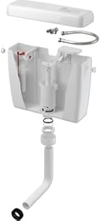 Eco Spülkasten Kunststoff Komfort Start/Stop weiß, 2-8 Liter, Universal WC-Spülkasten, umweltfreundlich, ökologisch, naturverträglich, nachhaltig, einfache Installation, problemlose Montage