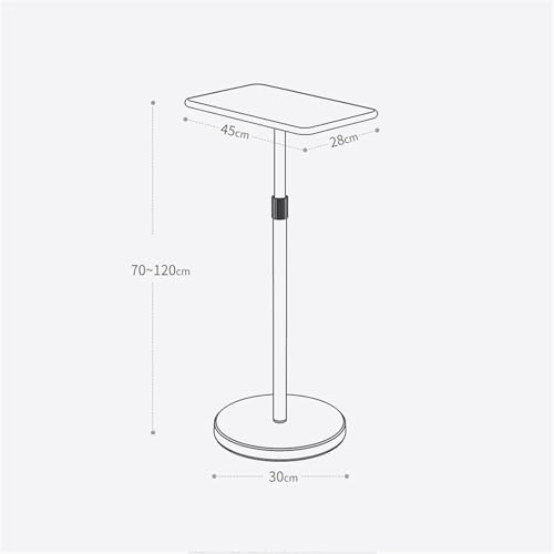 Soporte de proyector telescópico para pared y suelo con bandeja de madera 3