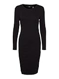 Strickkleid VERO MODA Damen VMNATASHA LS BLK Dress NOOS Kleid, Black, L