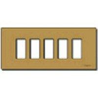 Vimar Serie 8.000 – Placca 5 Modulo Alluminio Pressione Serie 8000 Bronzo