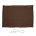 Relaxdays Toldo Vela Rectangular, 3,5 x 4,5 m, Repelente al Agua, Protección UV, con Cuerdas, Terraza, Balcón, Marrón