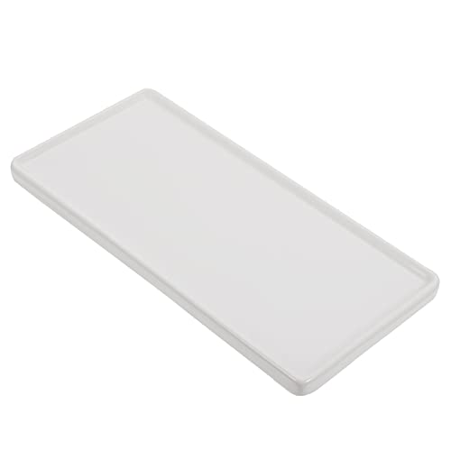 Cabilock Plate Porcelain Sushi Tray Cake Server Tray Porcelain Serving Trays Jewelry Tray Appetizer Dish Rectangular Serving Platter Ceramic Sushi Serving Tray Japanese White Hot Breakfast