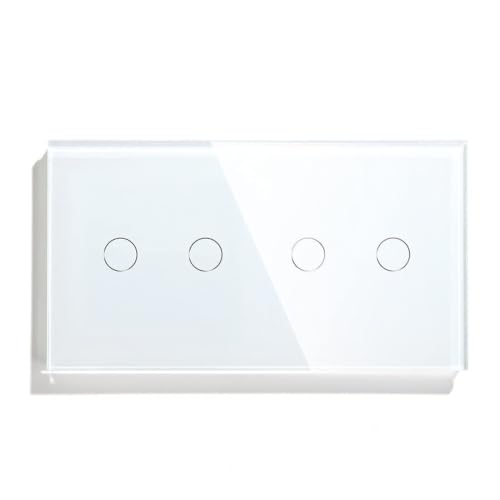 Interrupteur tactile noir ou blanc 1 voie 157mm pour commande maison