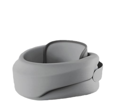 Image of Heated Neck Brace Cervical Collar - Neck Support Brace with Heating Pad, Soft Foam Wraps Keep Vertebrae Stable and Aligned for Relief of Cervical Spine Pressure for Women & Men Gray (S Size)