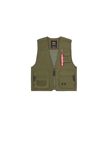 Mesh Utility Gilet ALPHA INDUSTRIES avec poches multiples tactiques pour homme actif