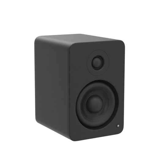 Kanto YU2MB PC Gaming Desktop Speakers | 3 Composite Drivers | 3/4 Silk Dome Tweeter | Class D Amplifier | 100 Watts | Built-in USB DAC | Subwoofer Output | Pair | Matte Black