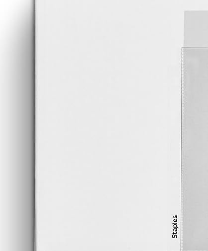 Miniatura 5 de Staples Protectores de hojas, 8.5 x 11 pulgadas, protección de página para carga superior, 3 agujeros perforados, peso estándar de 2.4 mil, paquete