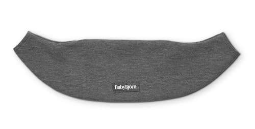 BabyBjörn Bavoir pour Porte-bébé Mini et Move, Jersey, Gris foncé