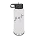 Rat Terrier Laser Engraved Water Bottle Customizable Polar Camel Stainless Steel with Straw - Dog Canine pet White 32 oz