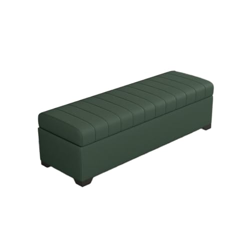 Banc d'attente coiffeur rembourré vert pour salon de spa - 2