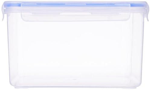 Image of Aristo Lock & Fresh 402 Plastic Storage Container For Storing grains, pulses, rice, wheat etc set of 3-6400 ML, Transparent Clear, large (LOCK&FRESH402) (29.5 x 22.5 x 13cm)