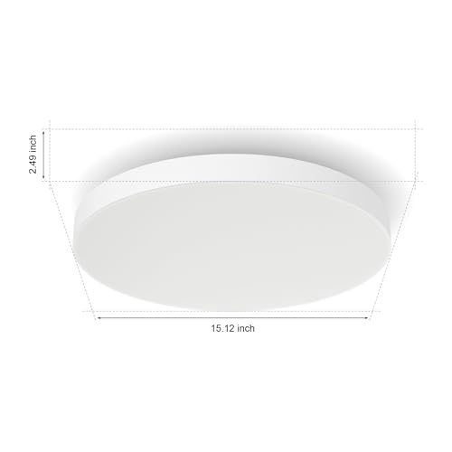Image of Philips Hue Datura Smart Ceiling Panel (Small Round 2.49in x 15.12in) White & Color Light, Bluetooth Compatible, Voice Control with Alexa, Apple Home & Google Assistant