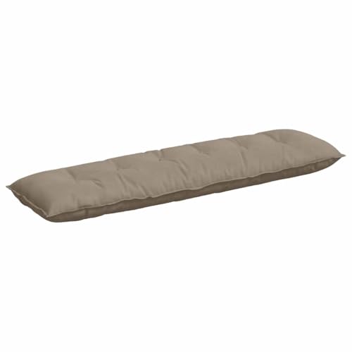 Qnhdfrt Cojín de respaldo de 180 x 50 cm – Cojín grande para sofá de microfibra suave en color topo – Cojín de lectura con cremallera indeformable para salón y dormitorio