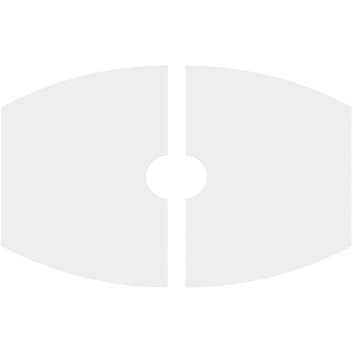 Image of Ekena Millwork CMP38X25KY2-05000 Kailey Architectural Grade PVC Contemporary, Two Piece Urethane Ceiling Medallions 38 inchW x 25 3 /8 inchH x 5 inchID x 20 1 /2 inchC x 1 inchP