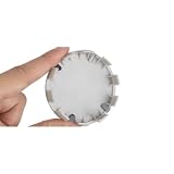 68mm Hub Caps for German Cars, Chrome, 4-Pack Blue White