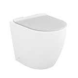 Sedile originale per wc rialzato serie Comoda, in termoindurente bianco con sgancio rapido e chiusura soft-close