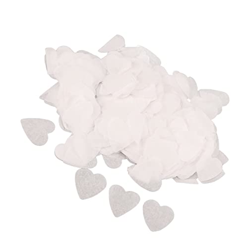 Confettis en Papier, confettis en Forme de cœur Blanc sans Danger pour Une fête de Mariage