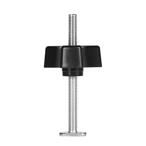 T Slot Clamp, DIY Woodworking Tool Metal Quick Acting Hold Down Clamp Set for T Slot T Track Woodworking Tool, Hold Down Clamps (T Screw + M8 Plastic Handle)