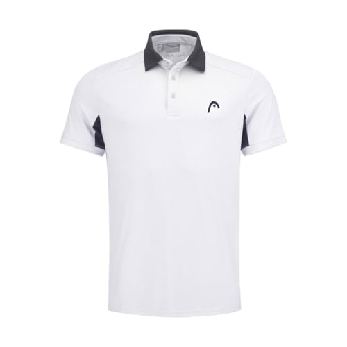 Head Slice Polo Shirt Herren, weiß, L
